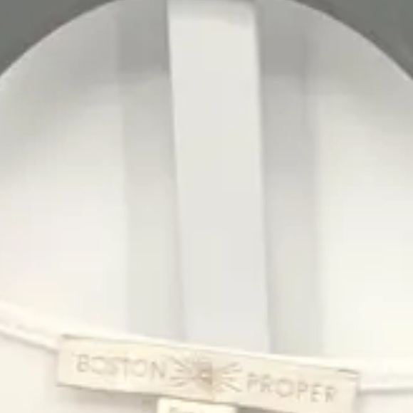 Boston Proper white twist top S - Picture 2 of 2